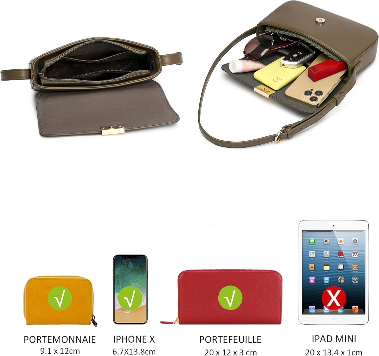 Thumbnail 5 de David Jones Petit sac bandoulière 22×13×5 cm