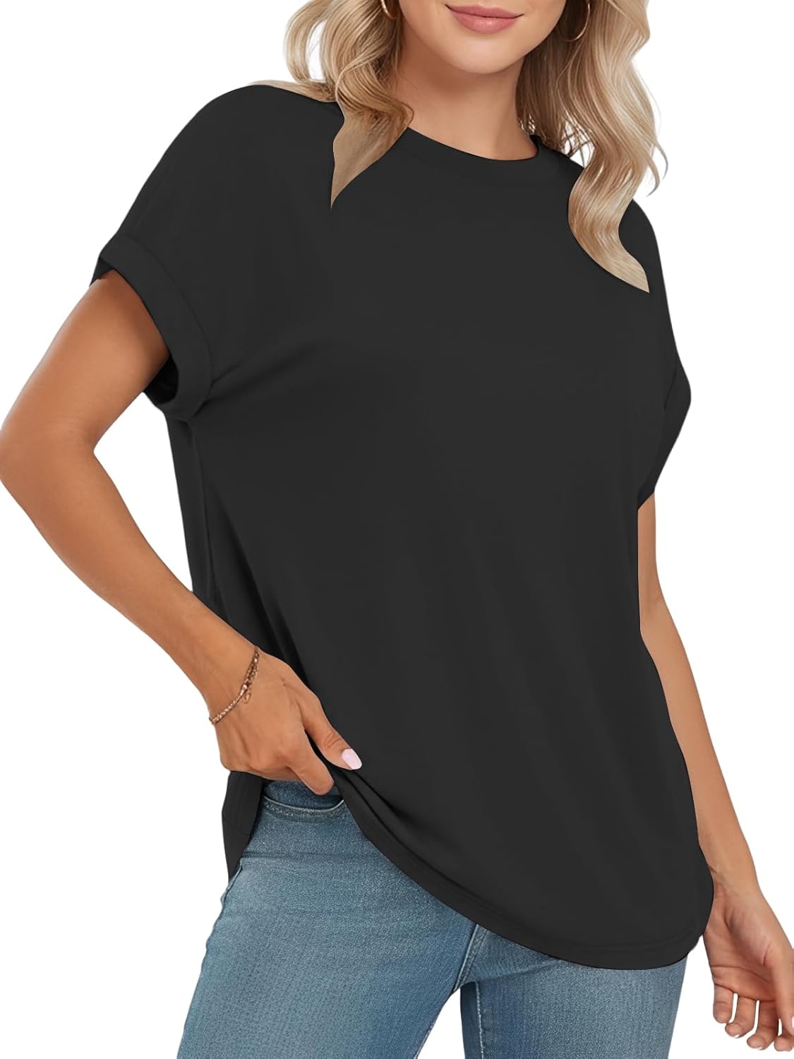 Detalle 2 de Cuptacc T-Shirt Oversize Rundhalsausschnitt