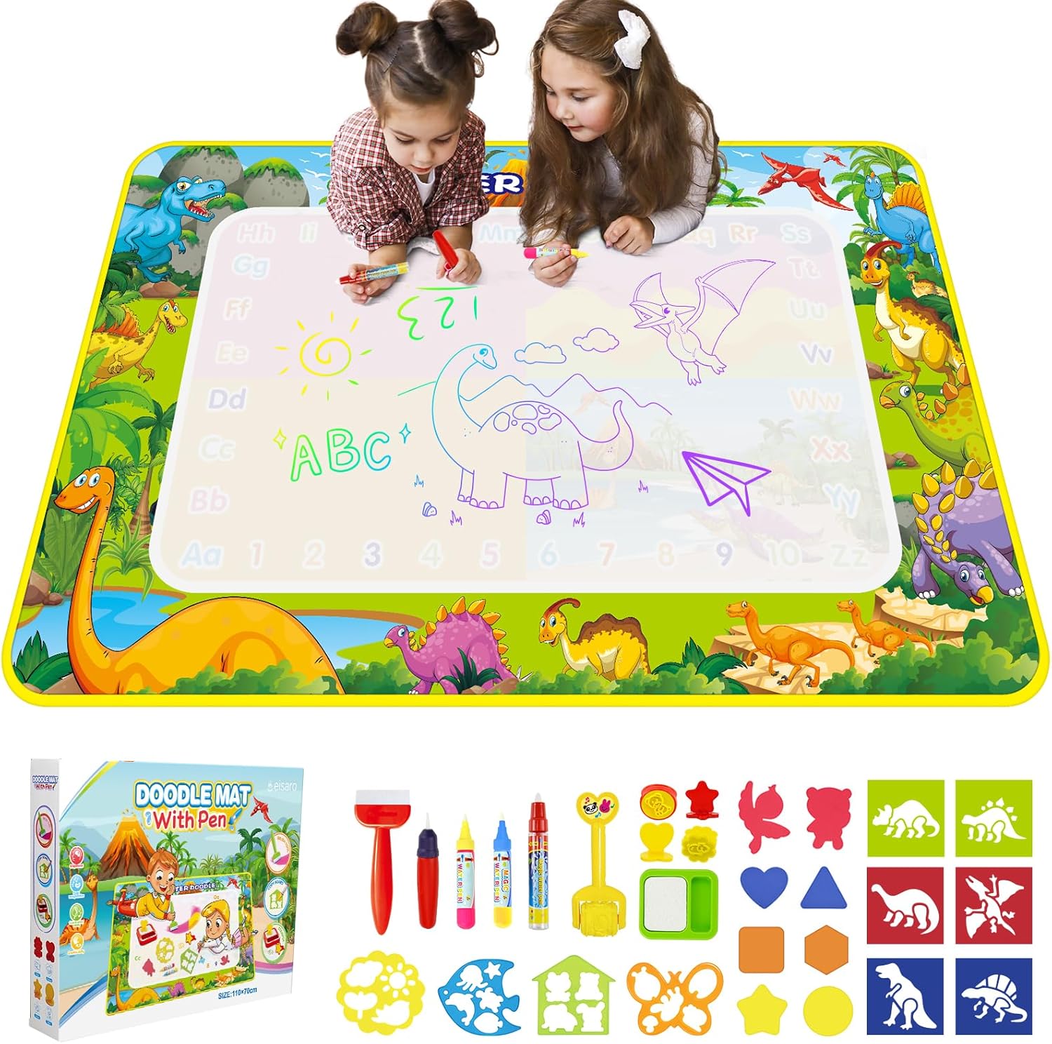 Thumbnail 6 de Alfombra mágica de agua eisaro 120x90 cm: juego educativo sin manchas para niños de 2 a 6 años