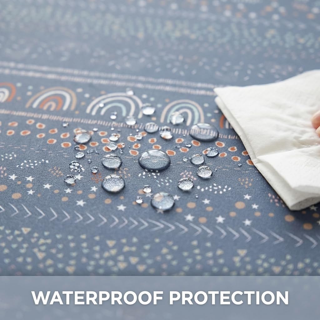 Thumbnail 2 de WOMUMON Splat Mat 130x130cm Waterproof Non-Slip for High Chair, Arts & Crafts