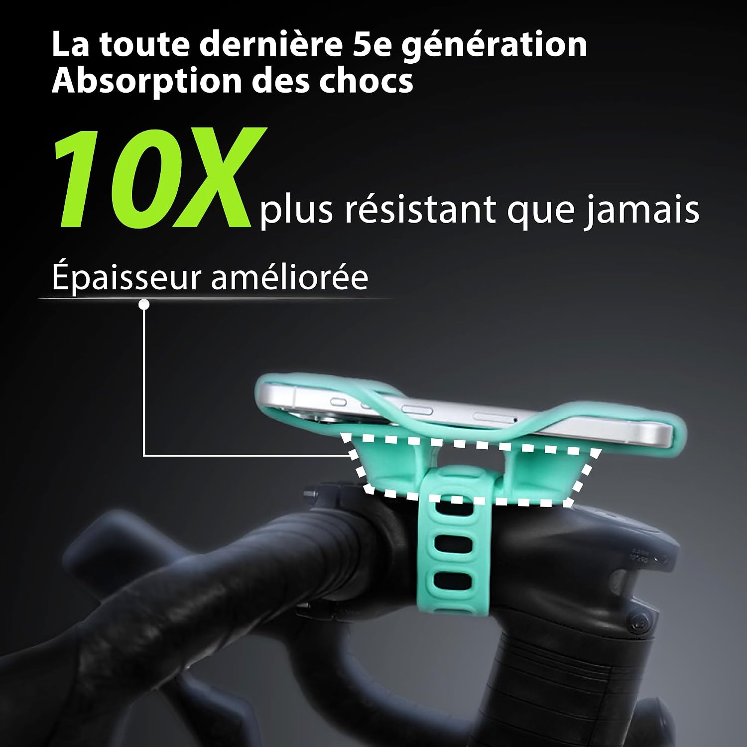 Detalle 2 de BONE Bike Tie 5 Pro Support téléphone vélo 5,8–7,2"