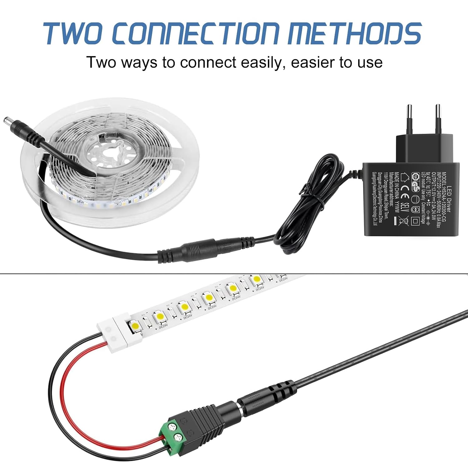 Detalle de AGOTD Netzteil 12V 2A für LED-Streifen