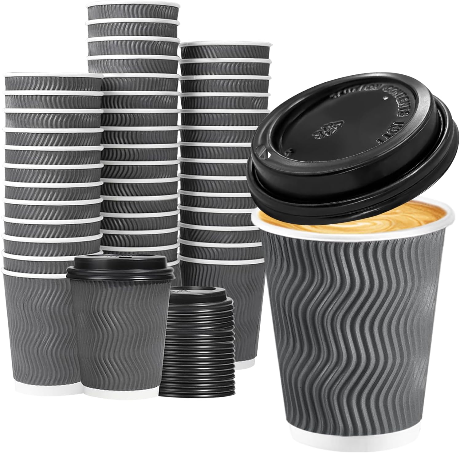 Thumbnail 6 de Lamosi 50-Pack 16 oz Insulated Coffee Cups ⚡