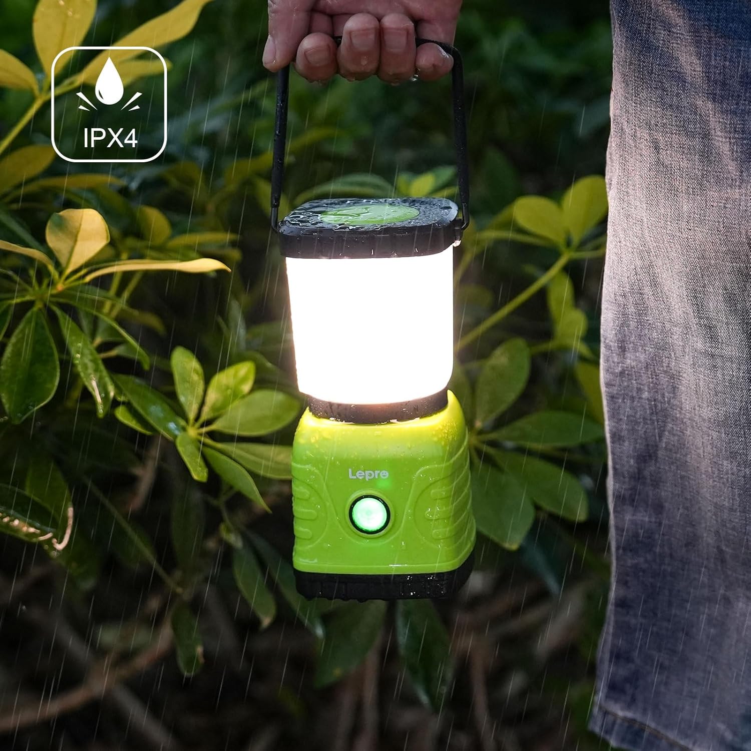 Thumbnail 5 de Lepro Lampe Camping Rechargeable 1300 lumens, 4 modes et intensité variable (avec batterie externe 3600 mAh) — étanche IPX4