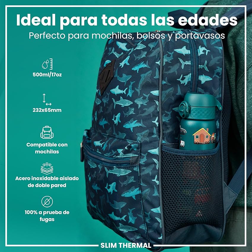 Detalle 2 de ion8 Botella Térmica de Acero Inoxidable 500ml 🚰