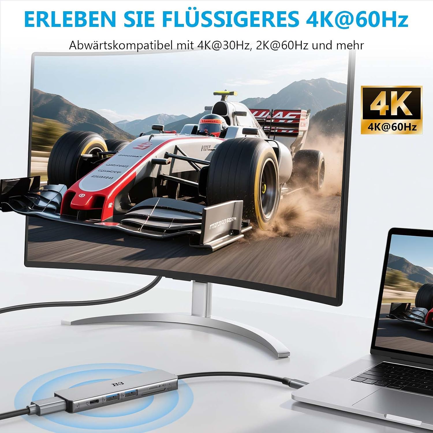 Detalle 1 de USB C Hub 6-in-1 Multiport-Adapter
