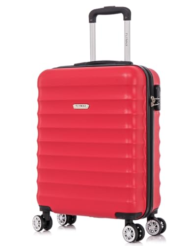 Imagen de FLYMAX 55x40x20 Cabin Bag — 40L Lightweight Carry-On (2.5kg, Red) for Ryanair and More en OfertitasTOP
