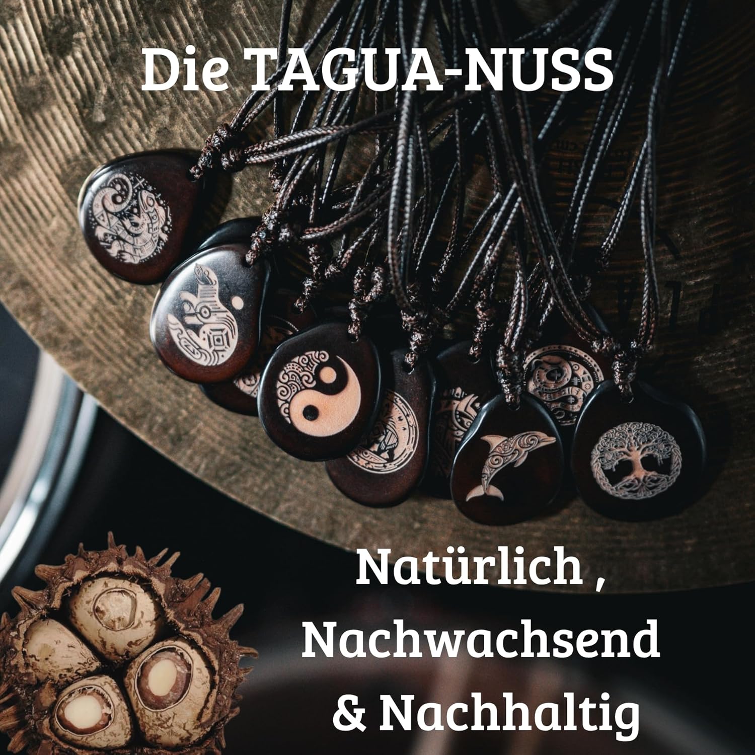 Thumbnail 4 de Amarumi Handgefertigter Anhänger aus Taguanuss – Symbol für Lebensfreude, Harmonie & Naturverbundenheit