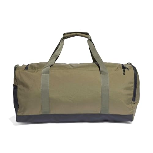 Detalle 2 de adidas Essentials Linear Duffel Bag – Olive Strata/Black, Größe M