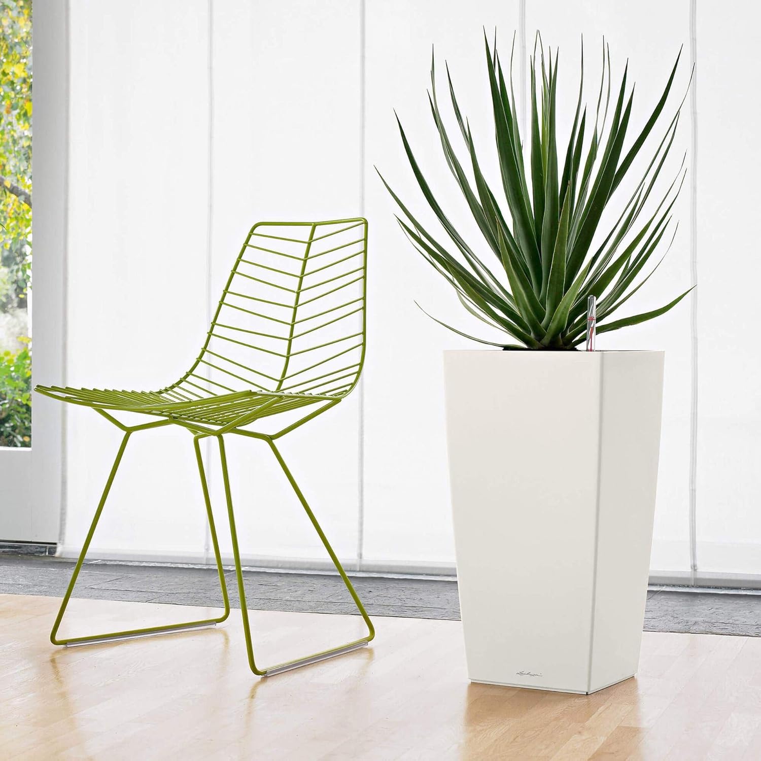 Thumbnail 3 de LECHUZA Cubico Premium 30 bianco lucido