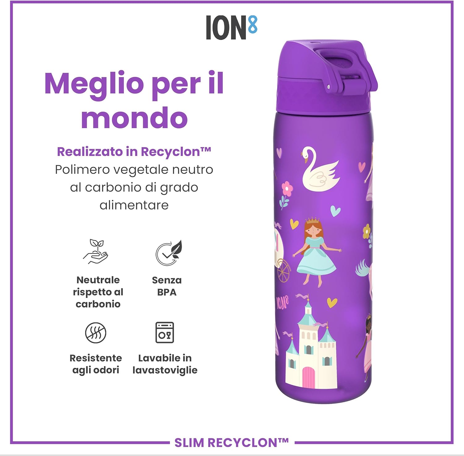 Thumbnail 4 de Ion8 Borraccia a Prova di Perdite 500 ml – Facile da Aprire, Lavabile in Lavastoviglie e BPA Free