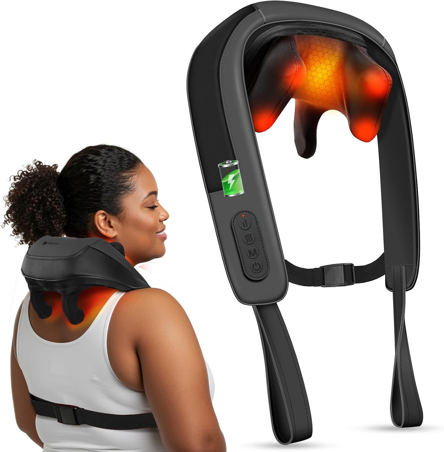 CooCoCo Cordless Neck Massager 6D Shiatsu