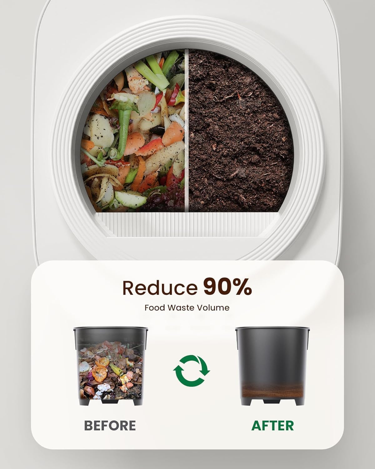 Detalle 2 de Ouaken 4L Electric Composter