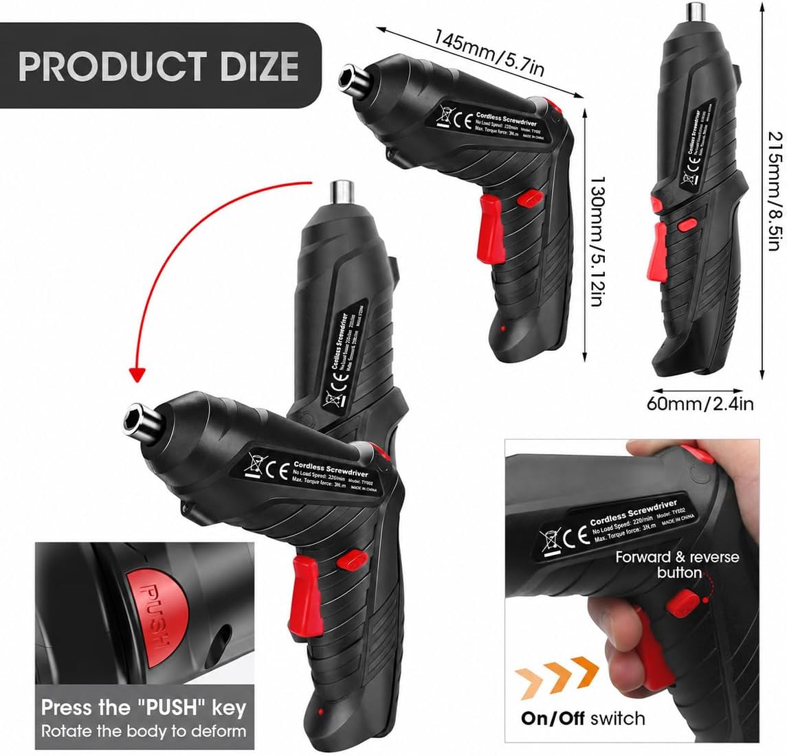 Thumbnail 6 de 49-in-1 Portable Cordless Drill Screwdriver