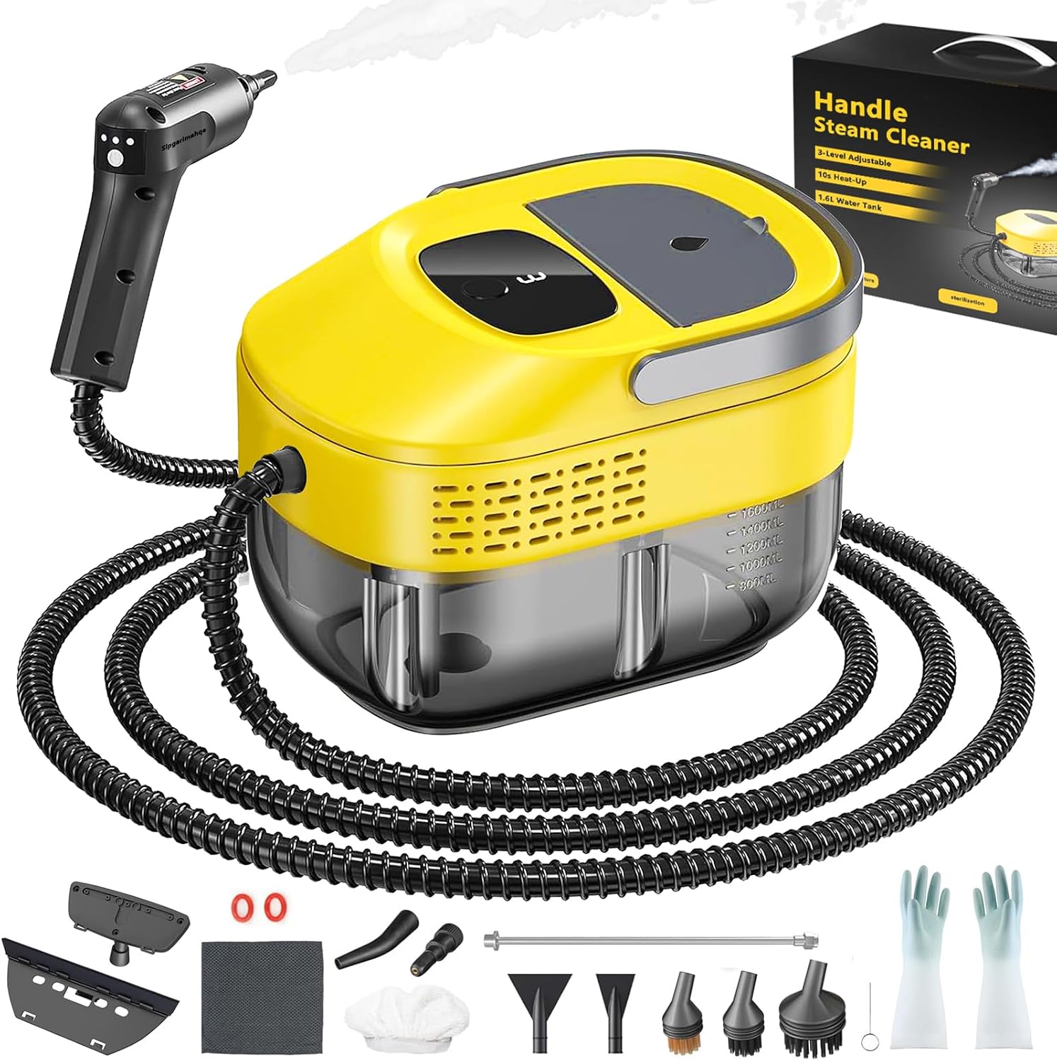 Detalle de 2026 New 3 Level Adjustable Pressurized Handheld Steam Cleaner for Home