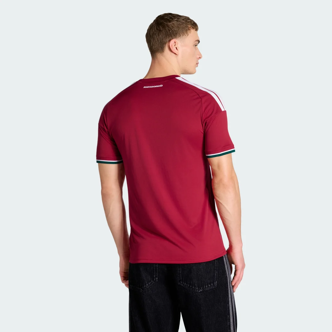 Detalle de Camiseta primera equipación Hungría 26 de Adidas — Burgundy