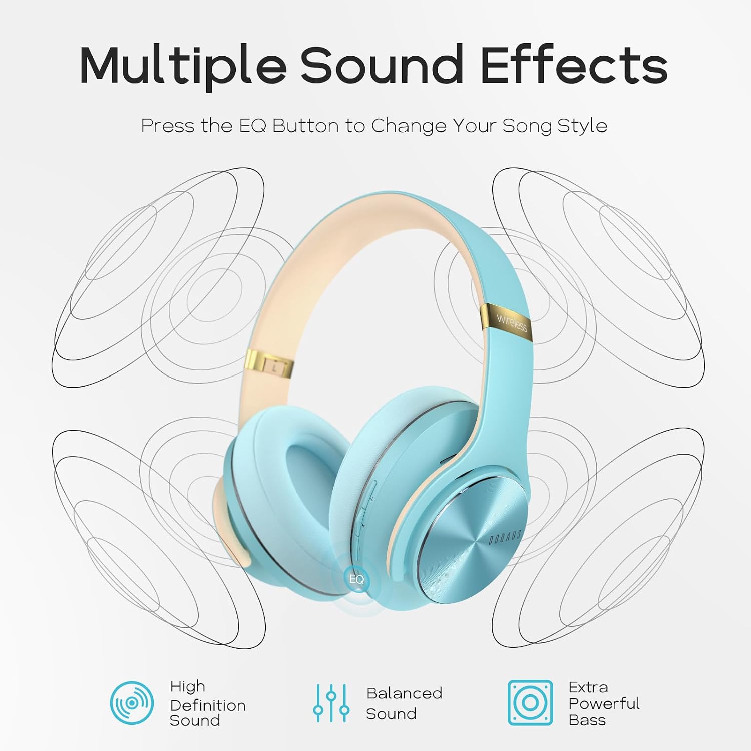 Thumbnail 2 de DOQAUS Bluetooth Headphones 90 Hours