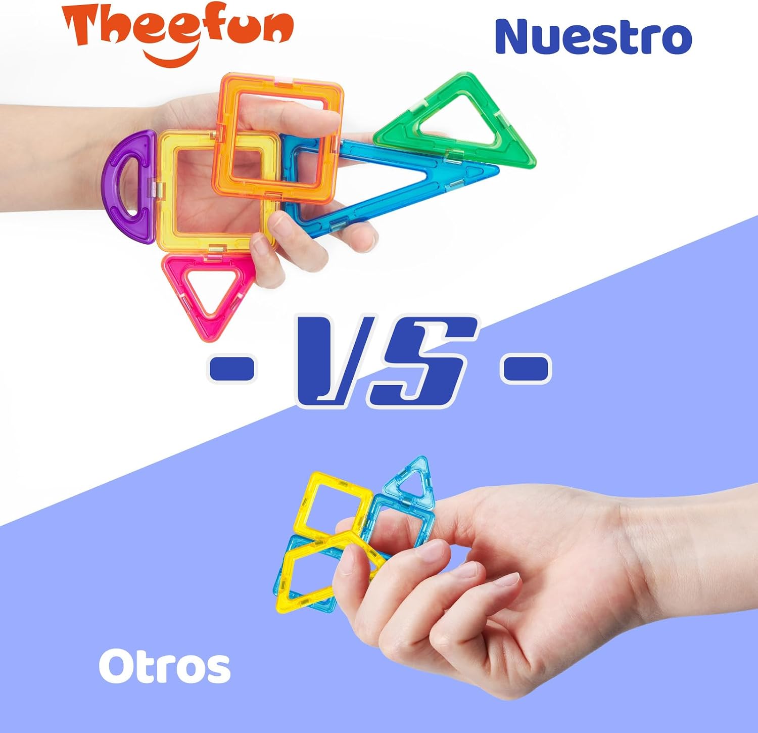 Thumbnail 1 de Theefun Bloques Magnéticos, 136 Piezas de Creatividad 🎉