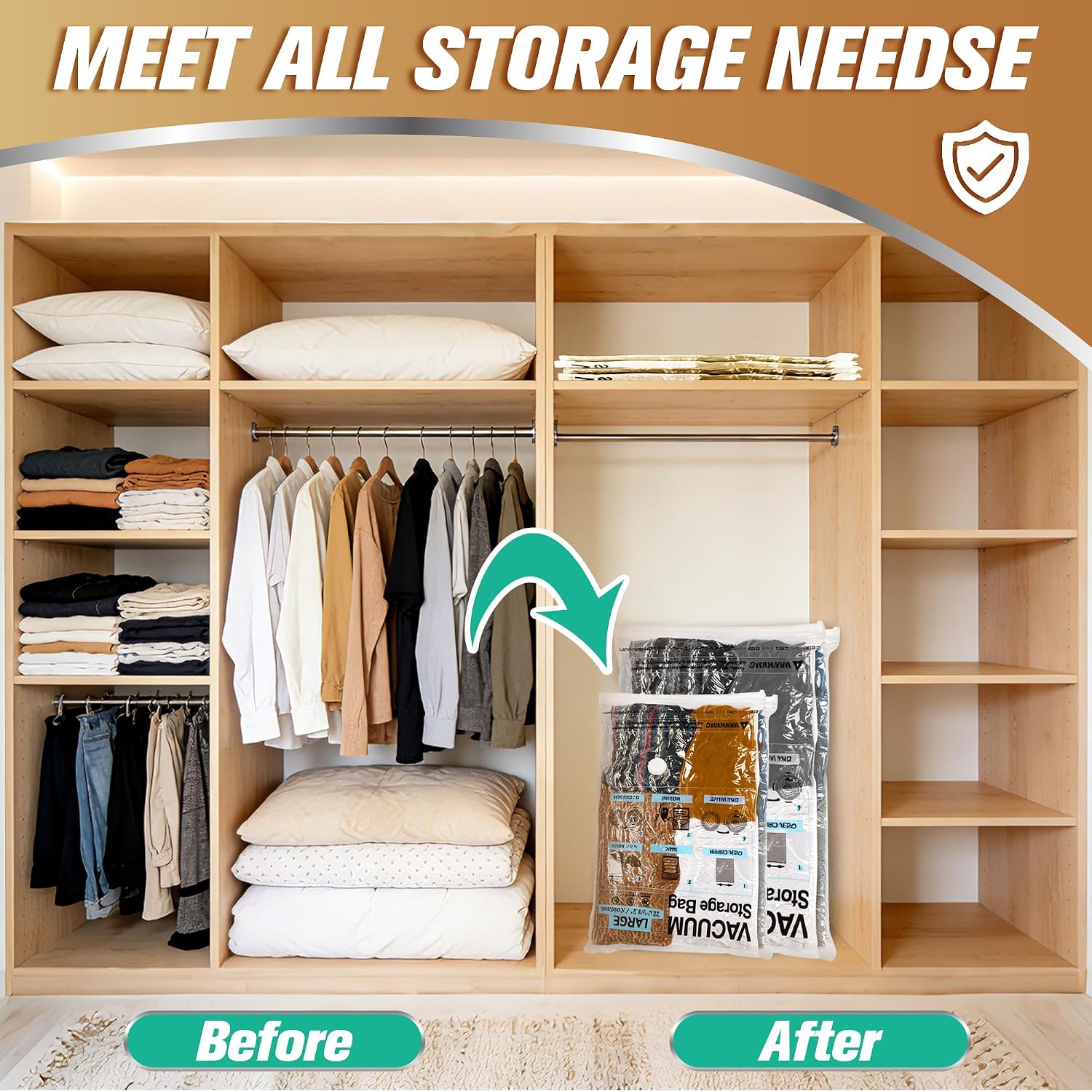 Thumbnail 3 de Storage Master Space Saver Bags 10 Large