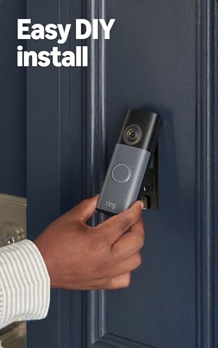 Detalle 2 de Ring Battery Doorbell (Newest Model) — Retina 2K, 6x Zoom, Built-In Battery, Speckled Gray