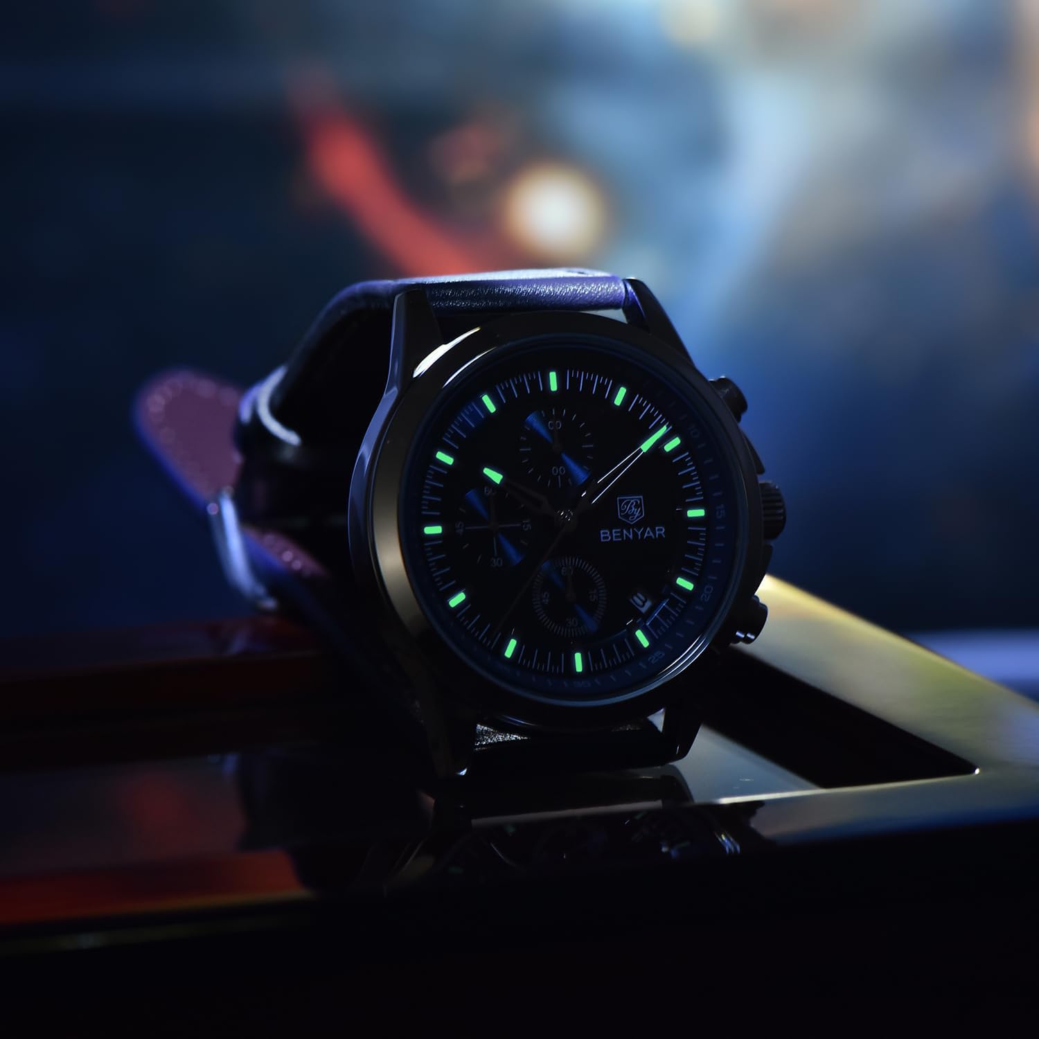 Thumbnail 2 de BENYAR Chronograph Herrenuhr 42 mm Quarz