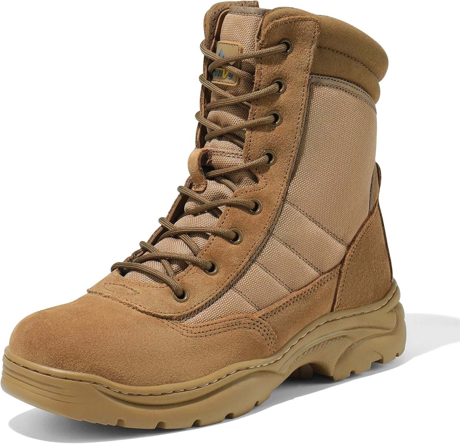 Detalle 2 de NORTIV 8 Men's Military Tactical Boots, Side Zipper
