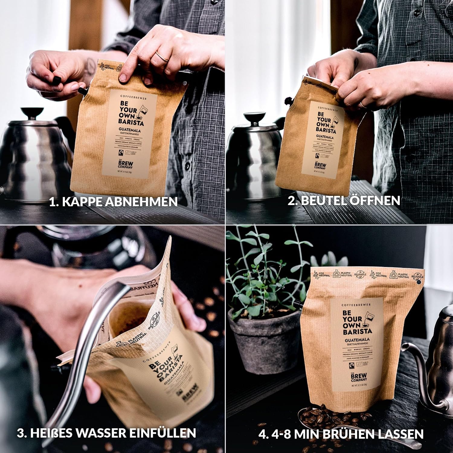 Detalle de Kaffee Geschenkset für Männer & Frauen: 7 Single-Estate & Bio-Spezialitäten im Probierset
