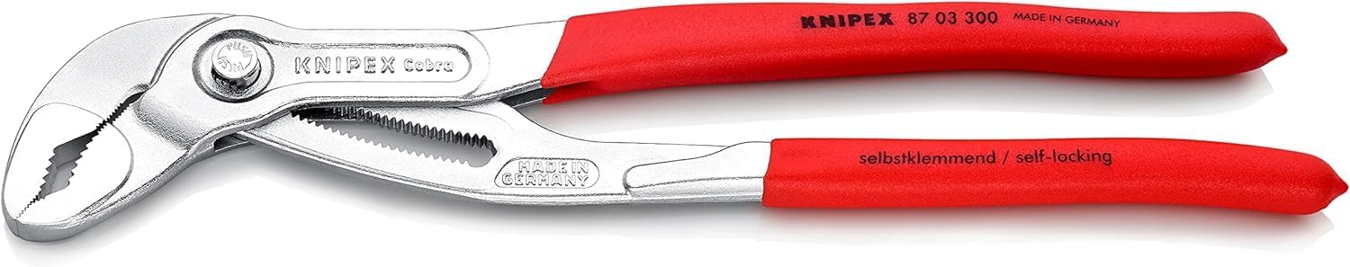 Detalle de KNIPEX Cobra pinza regolabile 150 mm 87 01 150: precisione automatica per tubi e dadi