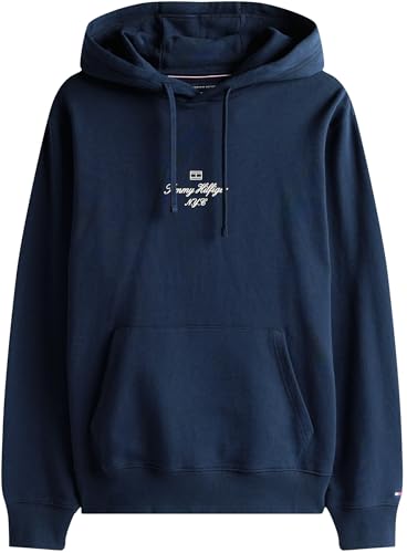 Detalle de Tommy Hilfiger Hoodie Flag Script con capucha, talla S