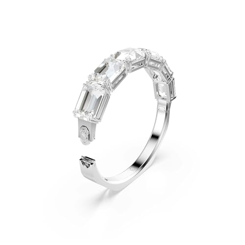 Detalle de Swarovski Bracelet-jonc Millenia, taille octogonale – Blanc, métal rhodié