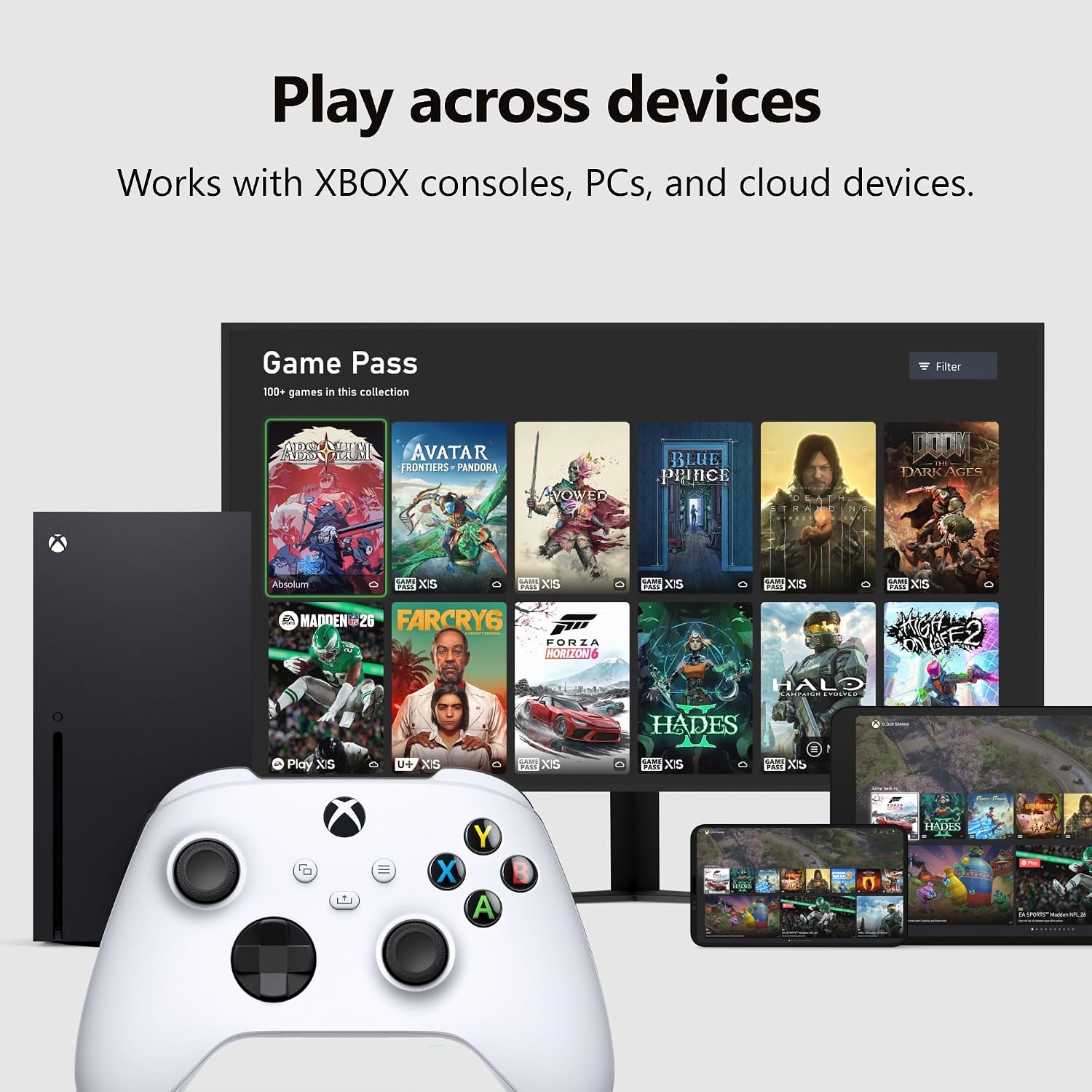 Thumbnail 5 de Xbox Wireless Gaming Controller (Robot White) — Enhanced Comfort, Versatile Connectivity