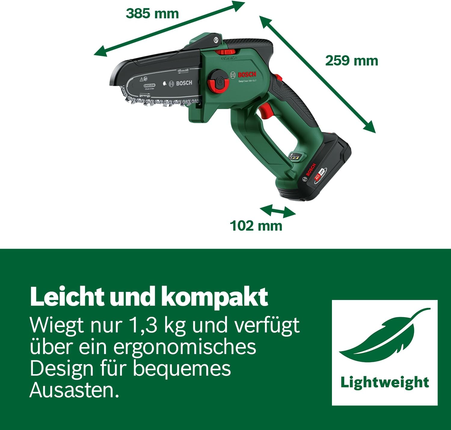 Thumbnail 5 de Bosch EasyChain Mini-Kettensäge 2,5 Ah 🪚