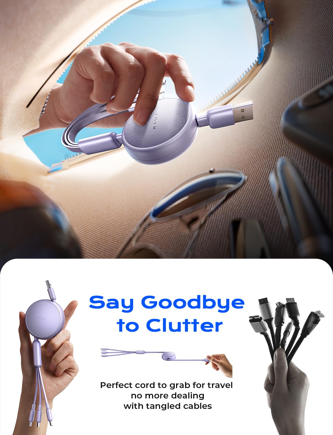 Thumbnail 4 de LISEN Multi Charger Cable, 3-in-1 charging