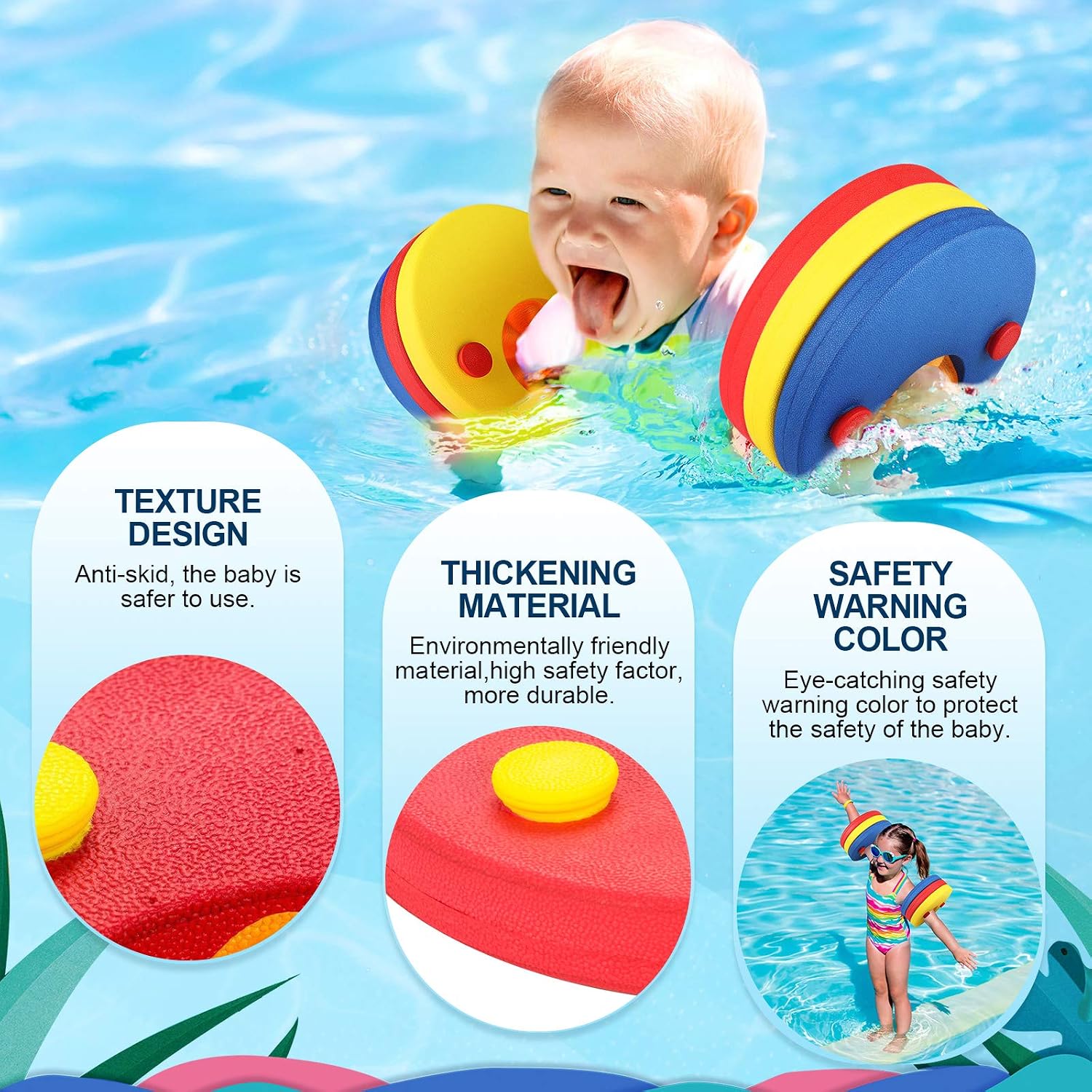 Detalle 2 de Kids swimming armbands 16 cm foam discs