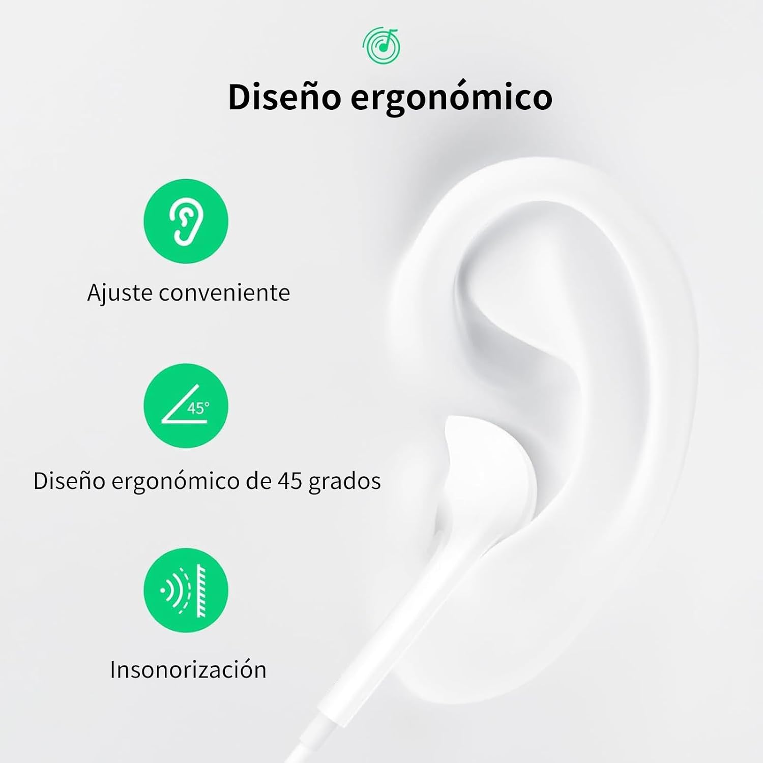 Detalle 2 de Auriculares USB C con micrófono y control de volumen
