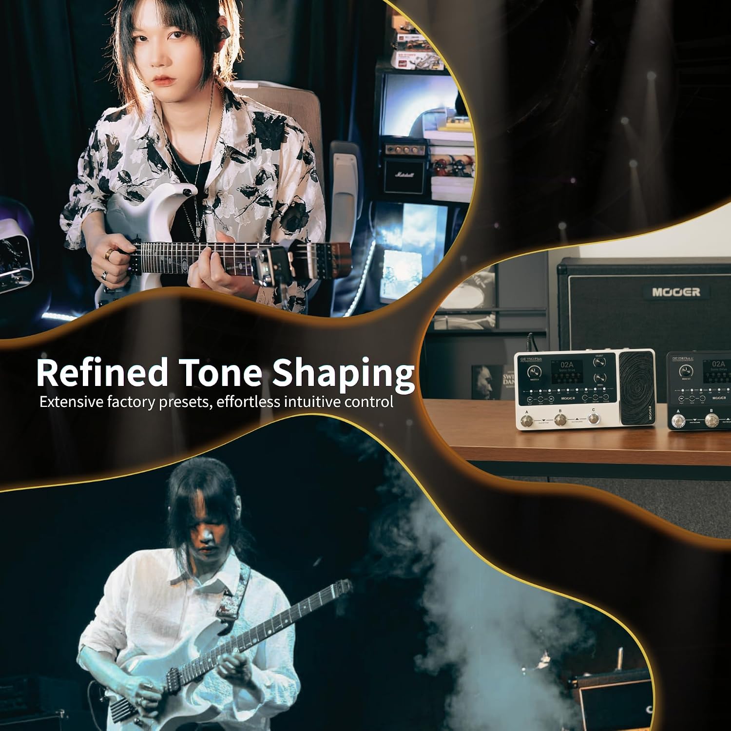 Detalle 1 de MOOER GE150 Plus Guitar Multi-Effects Processor with NAM, MNRS and IR Loading