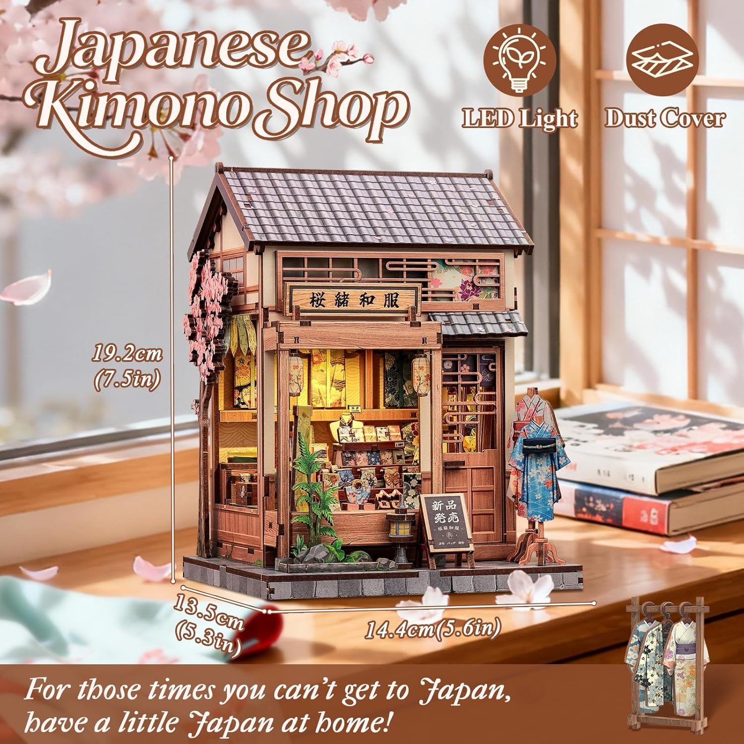Thumbnail 3 de CUTEBEE Book Nook Kit Sakura O Kimono Shop