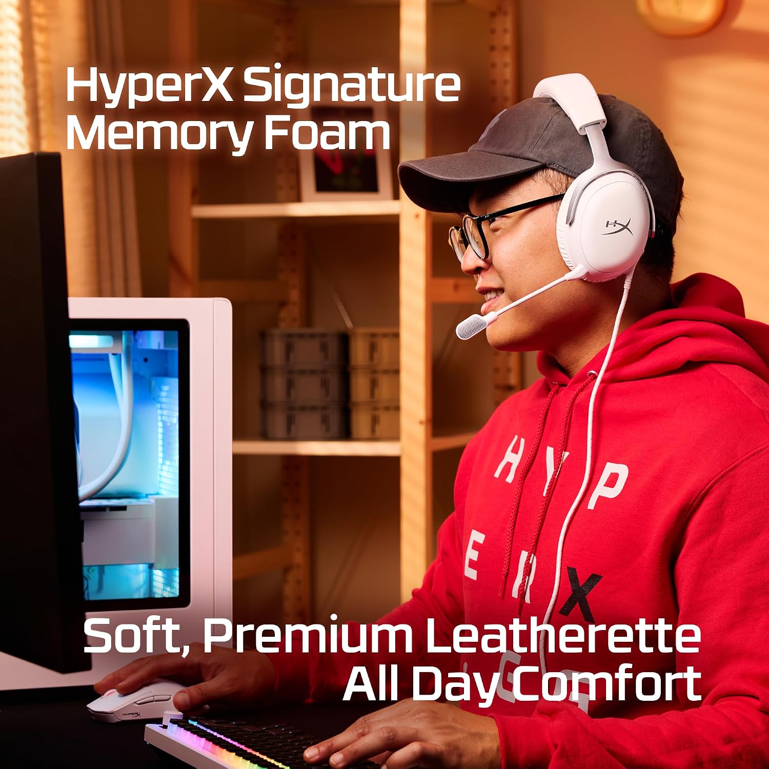 Detalle 2 de HyperX Cloud III Wired Gaming Headset (PC, PS5, Xbox Series X|S) with DTS, 53mm Drivers & Ultra-Clear 10mm Mic
