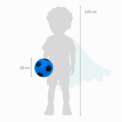 Thumbnail 6 de alldoro Balle en Mousse Bleue Ø 20 cm – Ballon de Foot Souple pour Enfants