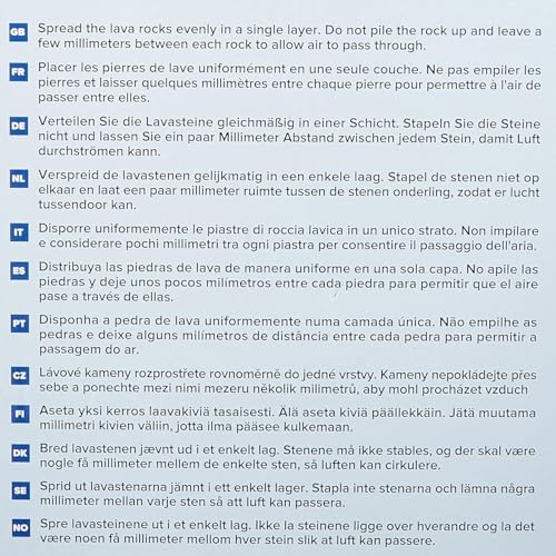 Thumbnail 5 de CAMPINGAZ Piedras de lava para parrillas de gas y eléctricas (recambio, distribución uniforme del calor)