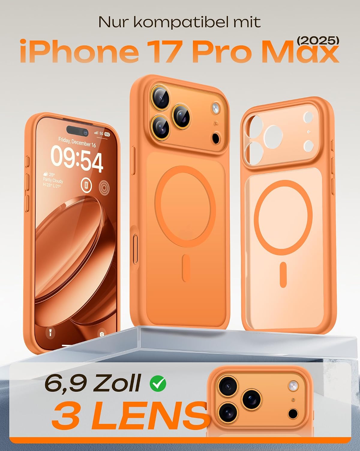 Thumbnail 1 de TOCOL iPhone 17 Pro Max Hülle 6,9 Zoll