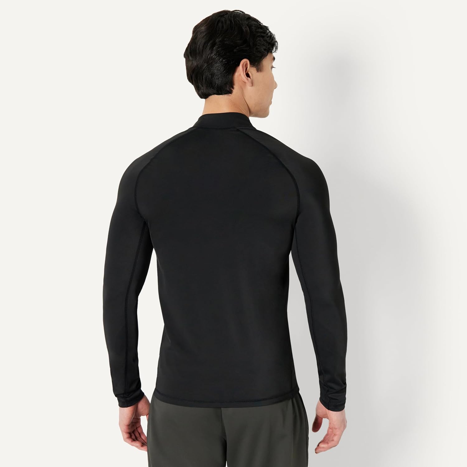 Detalle de Amazon Essentials Men's Long-Sleeve Quarter Zip Rash Vest