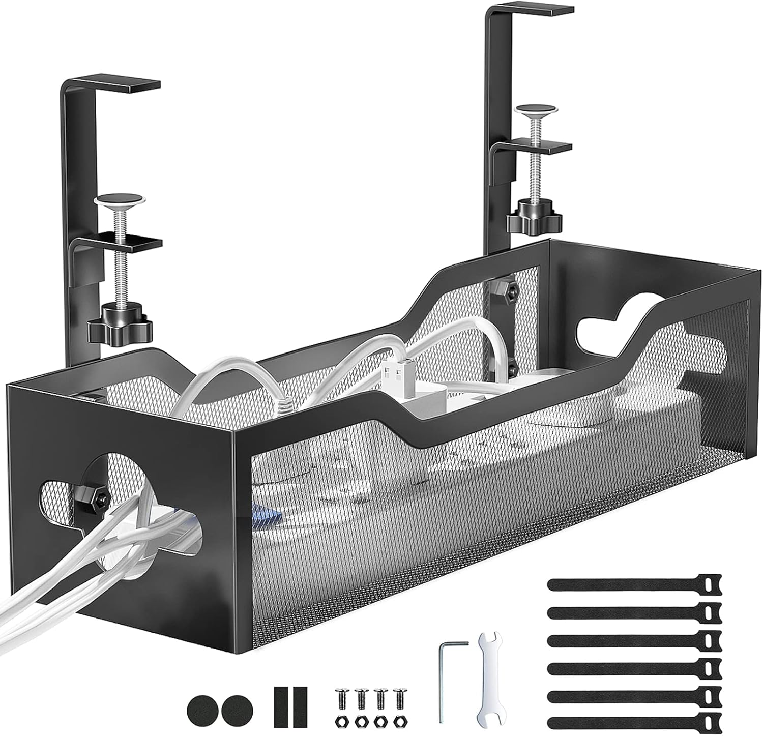 Detalle de Litwaro Under Desk Cable Tray 15 lb