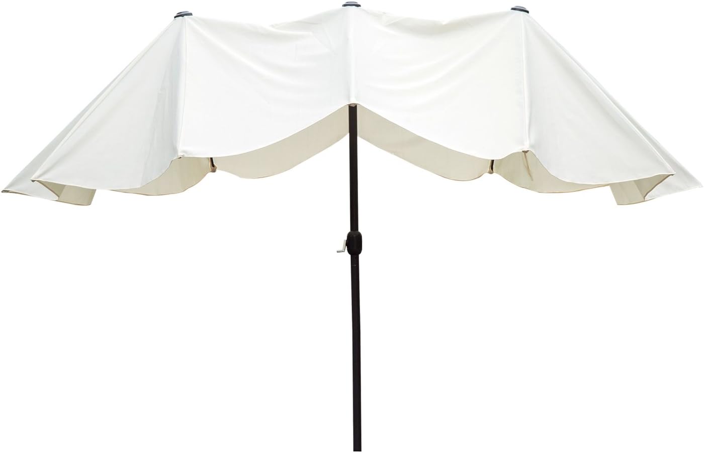 Thumbnail 3 de Outsunny Parasol de jardin extérieur double 4,6 m x 2,7 m x 2,4 m – armature acier et polyester haute densité crème
