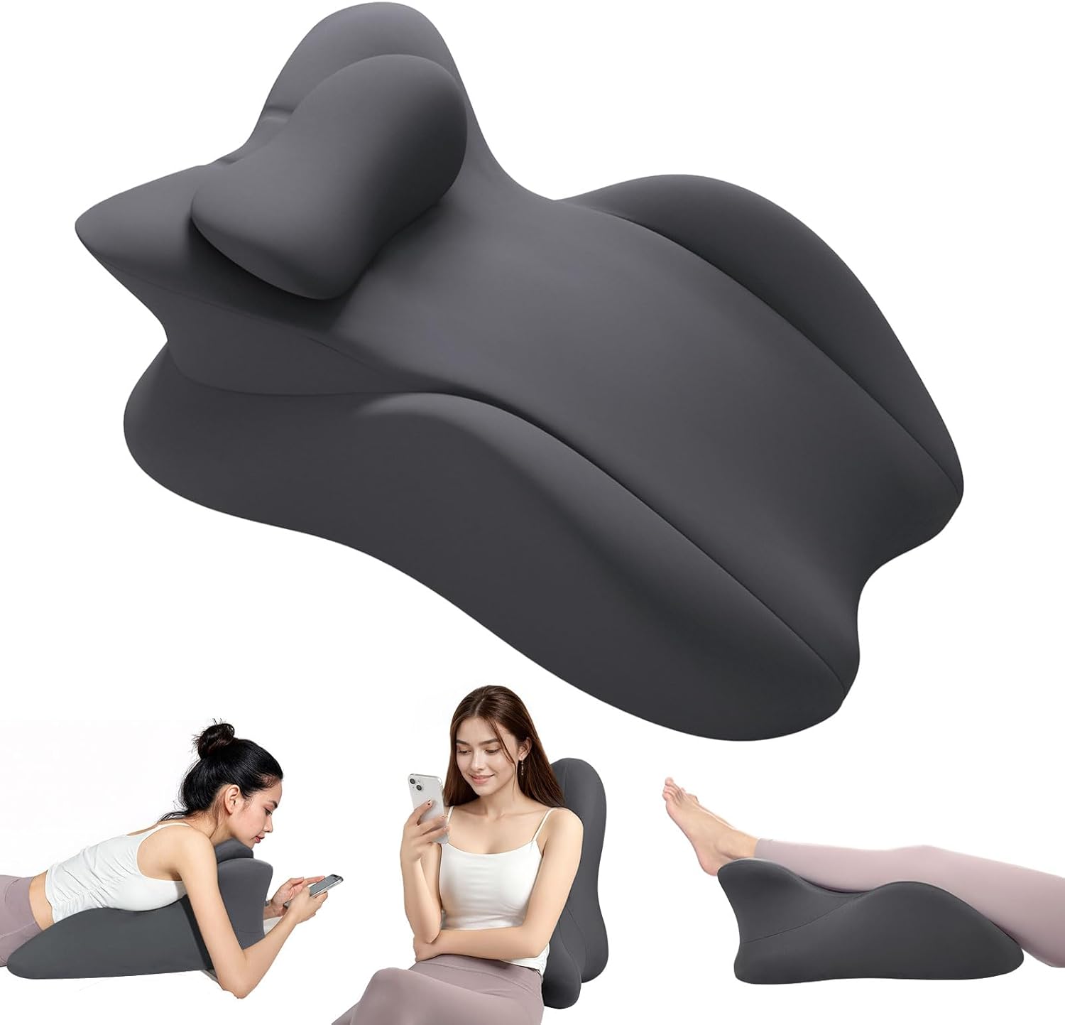 JOVELL Cuscino a cuneo Memory Foam 58x38 cm