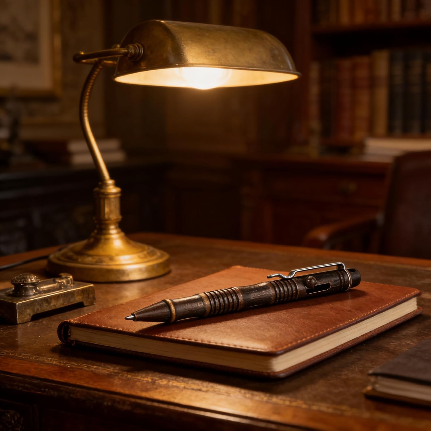 Thumbnail 3 de SMOOTHERPRO Solid Brass Bolt Action Pen (BB202) – heavy duty ballpoint with tremor-friendly bolt action