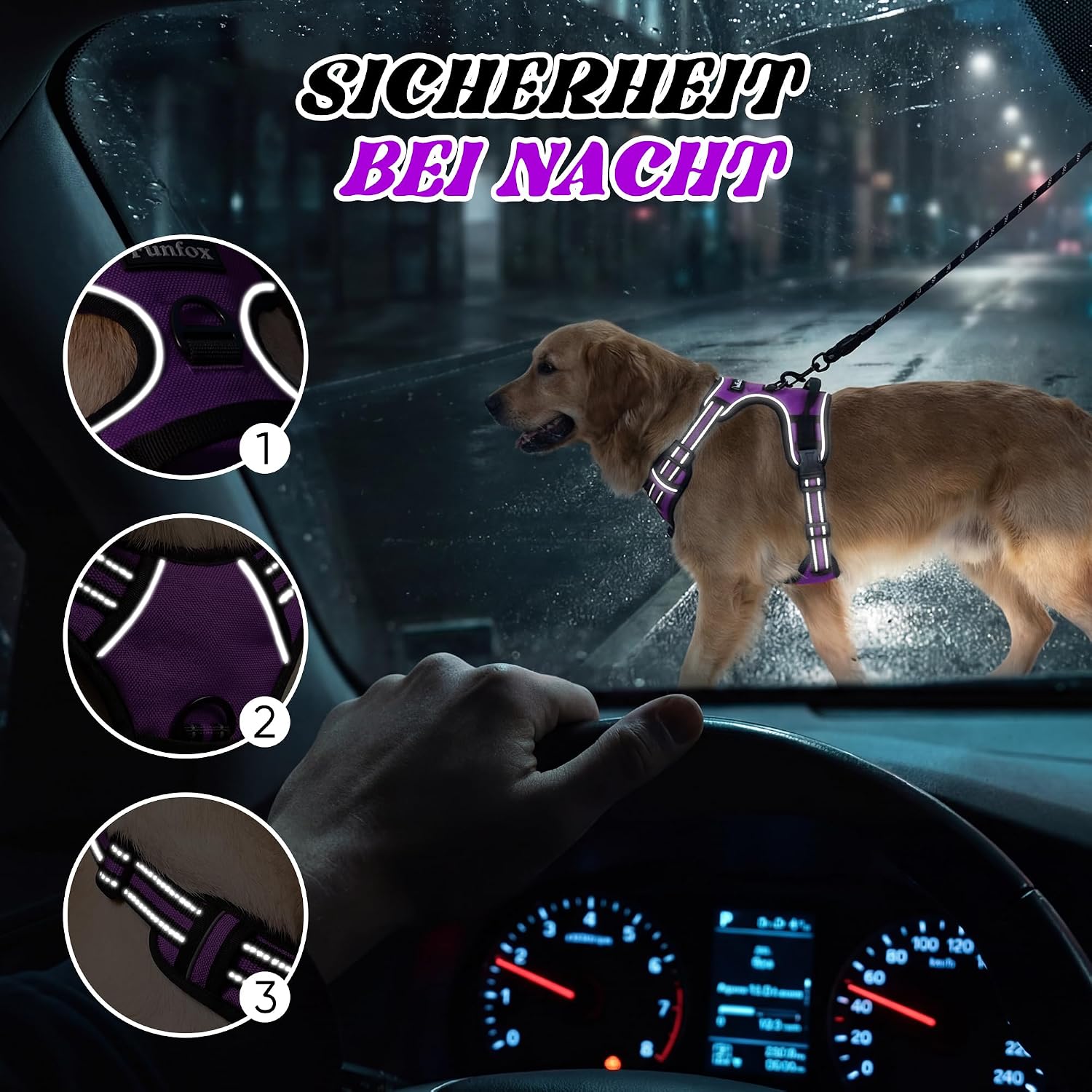 Thumbnail 5 de Funfox Hundegeschirr Anti Zug M