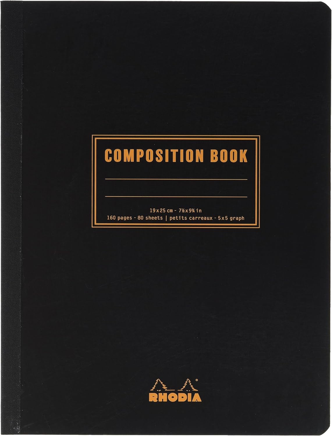 Detalle de RHODIA 119228C Quaderno mOrobido dOroso telato - Composition Book Orange, B5, quadretti piccoli