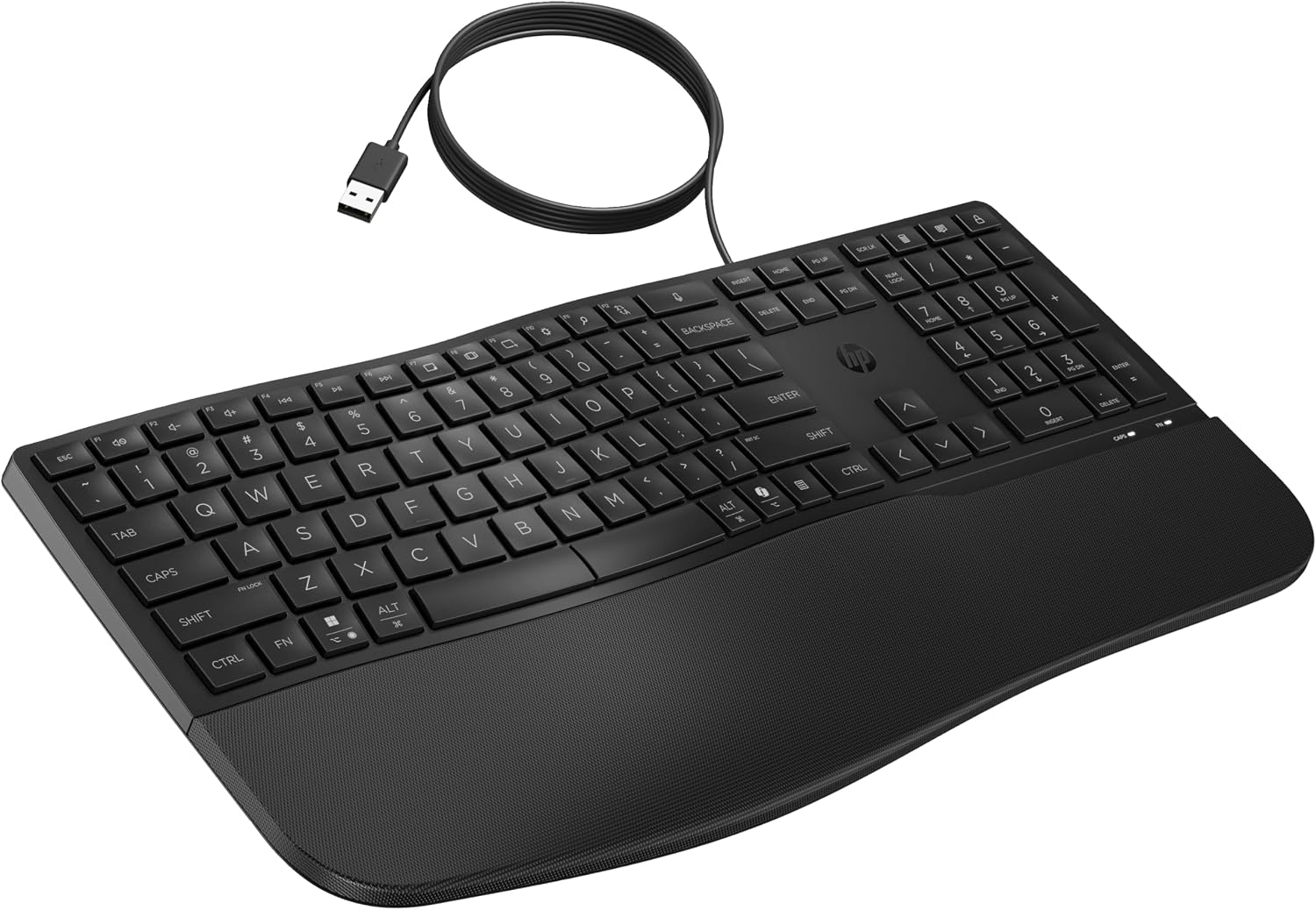 Thumbnail 6 de HP 480 Comfort Wired Keyboard with Adjustable Typing Angles and 23 Programmable Keys