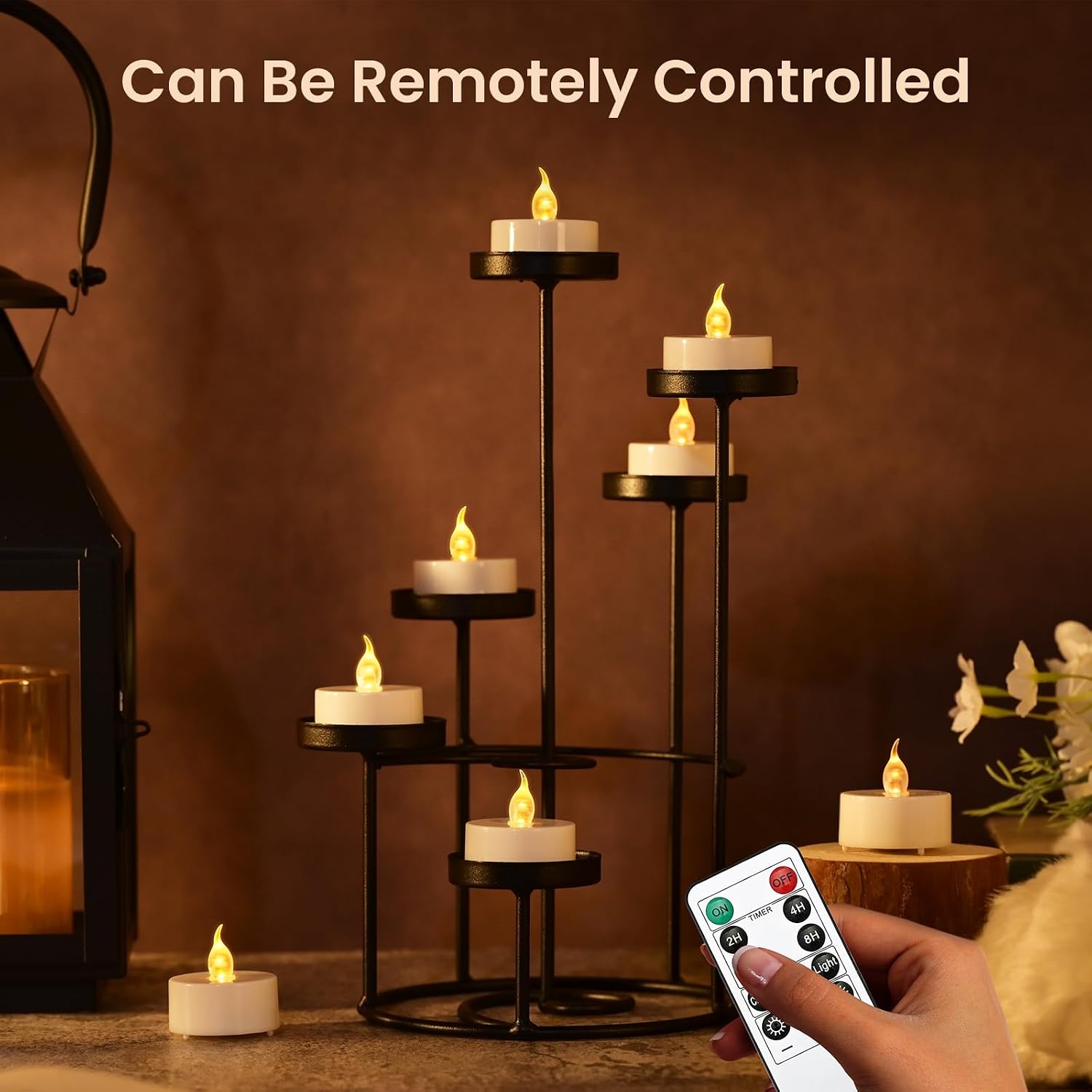 Thumbnail 1 de cimetech 12PCs LED tea lights with timer 12